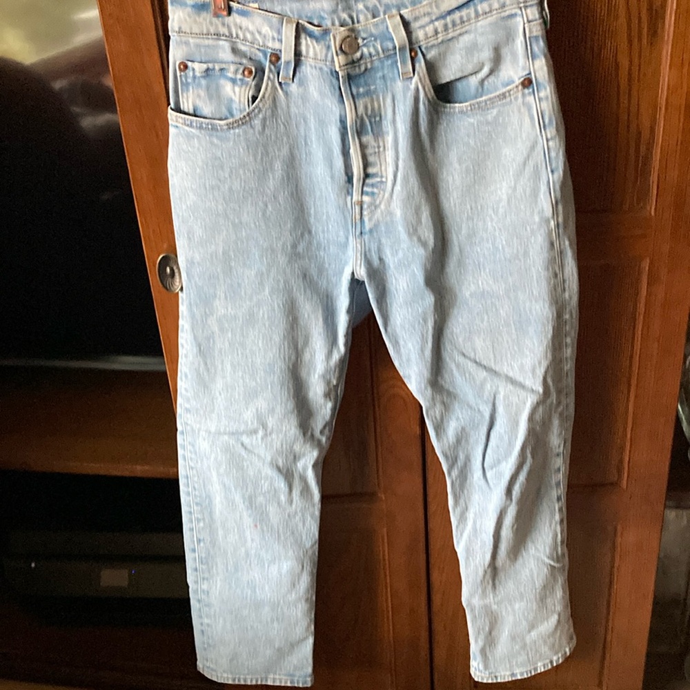 Levi's Blue Straight-Leg Jeans Classic Style